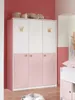 Kleiderschrank Cindy Drehtürenschrank Weiß Rosa Größe Produktbild-Vorschau 6