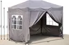 Faltpavillon 2 x 3 m Smoky Grau, 4 Easy-Klett Seitenwände Produktbild-Vorschau 2