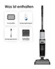 A product image showing a floor cleaning device and its included accessories, with text describing the contents. Produktbild-Vorschau