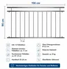 156CM balcone ringhiera V2A bar ringhiera balcone balaustra Anteprima dell’immagine prodotto 3