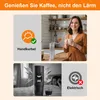 Manuelle Kaffeemühle, Hand Kaffeemühle Edelstahl,tragbare Produktbild-Vorschau 5