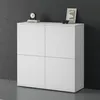 doporro Buffet Commode 100cm Meuble de Rangement Blanc Mat Voir les images du produit 2