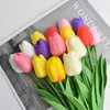 12 Stück künstliche bunte Tulpen - Sehen aus wie echt - Produktbild-Vorschau 3