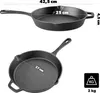 KADAX Gusseisenpfanne 25cm, Pfanne aus Gusseisen, Produktbild-Vorschau 2