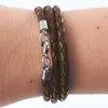Lederkette geflochten Leder-Band Halskette mit Anhänger Produktbild-Vorschau 5