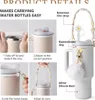 Weiß Cup Zubehör Set, Wasserflasche Griff Riemen, Siliocne Produktbild-Vorschau 3