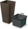 Kvetináč FUSU ECO II káva 20 cm Náhľad obrázku produktu 2
