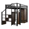 A loft bed with stairs and storage. Podgląd zdjęcia produktu