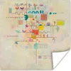 MuchoWow® Poster Sanfter Akzent - Kandinsky 100x100 cm - Produktbild-Vorschau 1