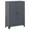 HOMCOM Armoire de bureau à 3 niveaux, meuble de rangement Voir les images du produit 1