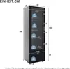 okwish Vitrine,Schwarze Hochglanzvitrinen mit Glastüren und Produktbild-Vorschau 7