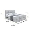 ALTDECOR Boxspringbett mit Fußteil, H4 Matratze und Topper Produktbild-Vorschau 6