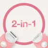 A marketing image showing two epilator heads within a pink circle, with the text '2-in-1' prominently displayed. Náhľad obrázku produktu