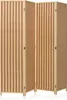A four-panel folding room divider made of woven bamboo or wood. Podgląd zdjęcia produktu