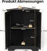 COSTWAY Badezimmerschrank Ecke, Eckschrank Bad mit 2 Produktbild-Vorschau 3
