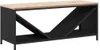 vidaXL Porta legna con piano in legno nero 100,5x35,5x40 cm Anteprima dell’immagine prodotto 1