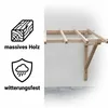Mucola Holz Vordach Haustürüberdachung 120x205x129 cm Produktbild-Vorschau 12