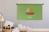MuchoWow® Wandteppich Wandbehang Boot - Sommer - Gelb Produktbild-Vorschau 3