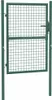 A green metal garden gate is shown against a white background. Produktbild-Vorschau