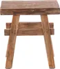 HOLZ HOCKER "VINTAGE 40" | Hartholz, 43x45 cm (HxB) | Produktbild-Vorschau 2