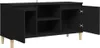 Mobile TV con gambe in legno massiccio nero 103,5x35x50 cm Anteprima dell’immagine prodotto 6