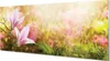 Glasbilder 125x50 Wandkunst Magnolia Baum Sonne Produktbild-Vorschau 1