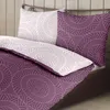 Traumschlaf Feinbiber Bettwäsche Kreise lila 155x220 cm + Produktbild-Vorschau 3