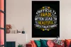 MuchoWow® Poster Zitat - Retro - Weiß - Gelb 120x180 cm - Produktbild-Vorschau 3
