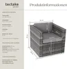 tectake® Rattansessel Lignano widerstandsfähig 70 x 69 x Produktbild-Vorschau 7