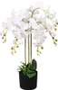 vidaXL Künstliche Orchidee mit Topf 75 cm Weiß Produktbild-Vorschau 3