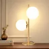 ZMH Lampada comodino Oro 2 luci Lampada da tavolo metallo Anteprima dell’immagine prodotto 1