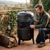 Relaxdays Smoker, 3 en 1, grillade, fumage et cuisson, Voir les images du produit 3