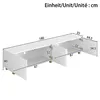 Merax TV Lowboard mit 4 Türen und Bogenrelief, TV-Schrank Produktbild-Vorschau 10