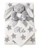 BotoBaby® Babydecke mit Namen + Schmusetuch Häschen – Weiß Produktbild-Vorschau 1
