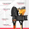 Support mural pour outils TOJ – 3 rails avec 6 grands Voir les images du produit 4