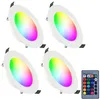 4 Stück 10W LED Einbaustrahler RGB Dimmbar Deckenleuchte Produktbild-Vorschau 1