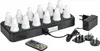 DUNI 12er LED Teelichter Set Mehrfarbig mit Ladestation Produktbild-Vorschau 2