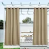Terrasse Vorhänge Blickdicht 2 Stücke Outdoor Gardinen mit Produktbild-Vorschau 2