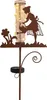 A decorative garden stake with a rain gauge and solar lights. Anteprima dell’immagine prodotto