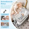 3 in 1 Baby Beistellbett, 90 × 55cm Reisebett mit Matratze, Produktbild-Vorschau 2