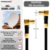 PremiumX 7,5 m Gold-Line TV anténny kábel čierna koaxiálna Náhľad obrázku produktu 4