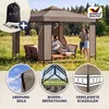 Casaria Gazebo Lorca Padiglione 3x3m in Metallo Resistente Anteprima dell’immagine prodotto 3
