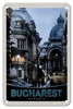 Blechschild Reise 12x18cm Bukarest Rumänien Stadt Produktbild-Vorschau 1