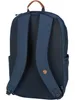 The back of a blue backpack is shown against a white background. Náhled obrázku produktu