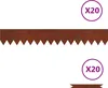 A product image showing a single piece of garden edging with a serrated edge, and two circular overlays indicating quantity. Náhled obrázku produktu