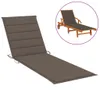 vidaXL Sonnenliegen-Auflage Taupe 200x50x3 cm Oxford-Gewebe Produktbild-Vorschau 15