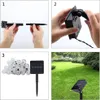 Solar-Lichterkette mit Kristallkugeln für Garten, Hof, Produktbild-Vorschau 4