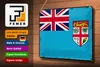 Blechschild Flagge Fidschi 30x20cm Retro Flag of Fiji Produktbild-Vorschau 3