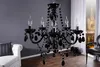 Eleganter Kronleuchter BLACK CRYSTAL 55cm schwarz Acryl Produktbild-Vorschau 6