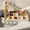 Creative Deco Setzkasten Holz Sammlervitrine 12 Fächer 35 x Produktbild-Vorschau 2